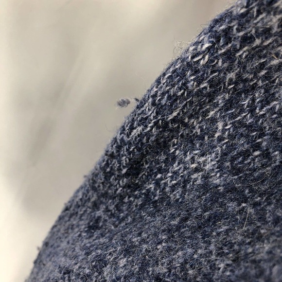 ORVIS SWEATER CARDIGAN LARGE HIGH NECK WOOL BLEND *MISSING 2 BUTTONS LONG SLEEVE - Picture 8 of 15